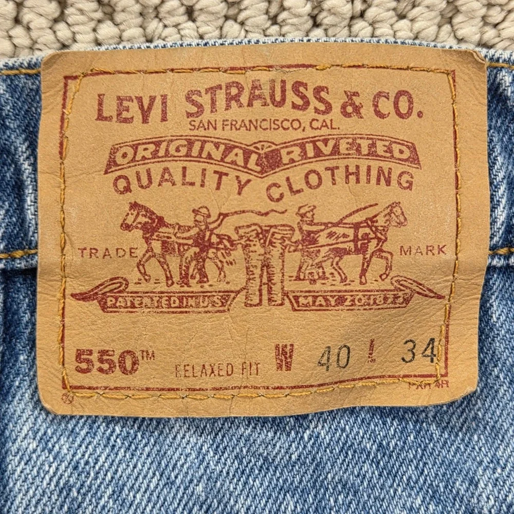 VTG 1996' Levi's 550 Relaxed Fit Jeans Mens 40x31 Denim‎ Pants USA Made *Altered
